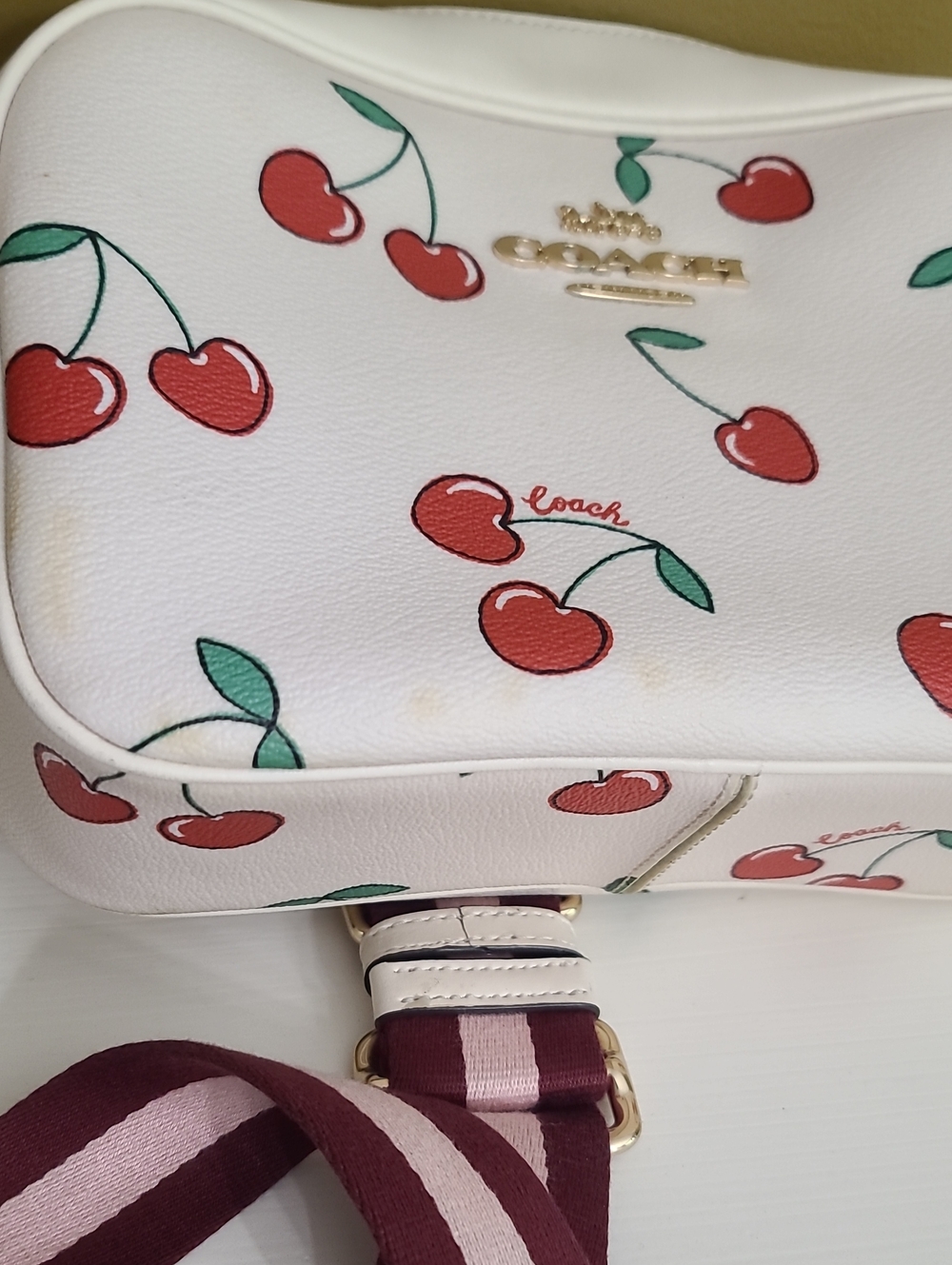 Coach Jamie Camera Bag with Heart Cherry Print ๐ - Picture 15 of 16